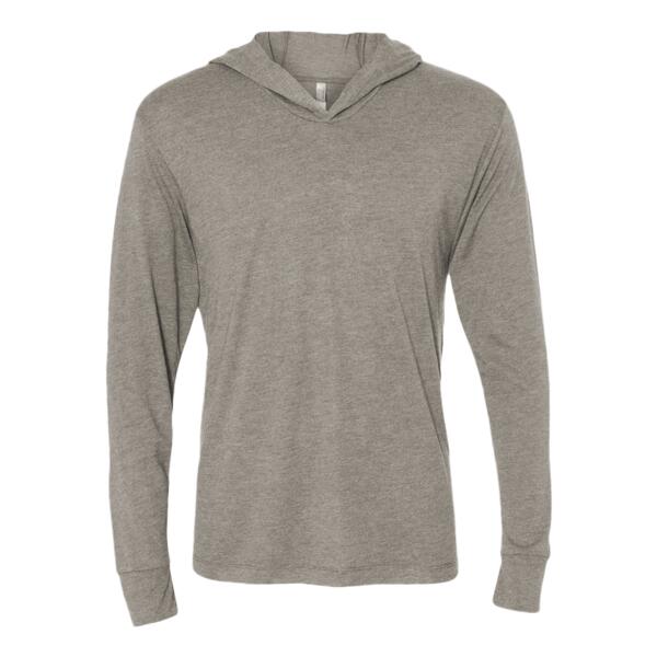 Unisex Triblend Hooded Long Sleeve Pullover T-Shirt Thumbnail