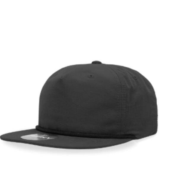 Decky - 5 Panel High Profile Cotton/Poly Blend Rope Hat - 6032 Thumbnail