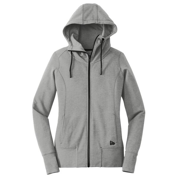 Women's Tri Blend Fleece Full Zip Hoodie Thumbnail