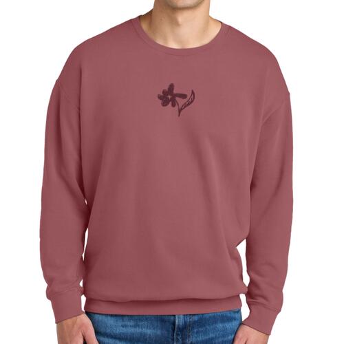 Flowers - Lightweight Crewneck Sweatshirt Thumbnail