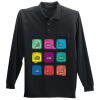 Long Sleeve Silk Touch Polo with Pocket Thumbnail