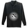 Long Sleeve Silk Touch Polo with Pocket Thumbnail